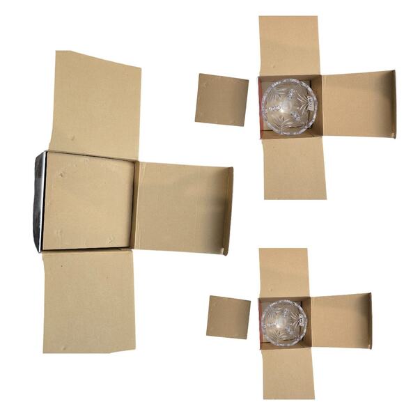 MIKASA Footed Crystal Christmas Tree Candy Nut Decorative Bowl - Picture 5 of 6